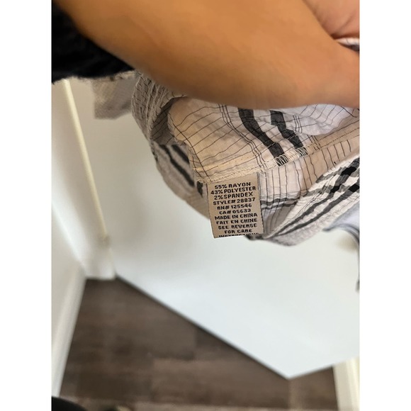 Habitat Clothes To Wear Art To Live in Medium Button Up White Stripe  Plaid - Picture 5 of 6